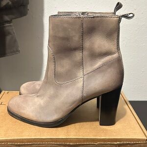 Cole Haan Taupe Heeled Boots